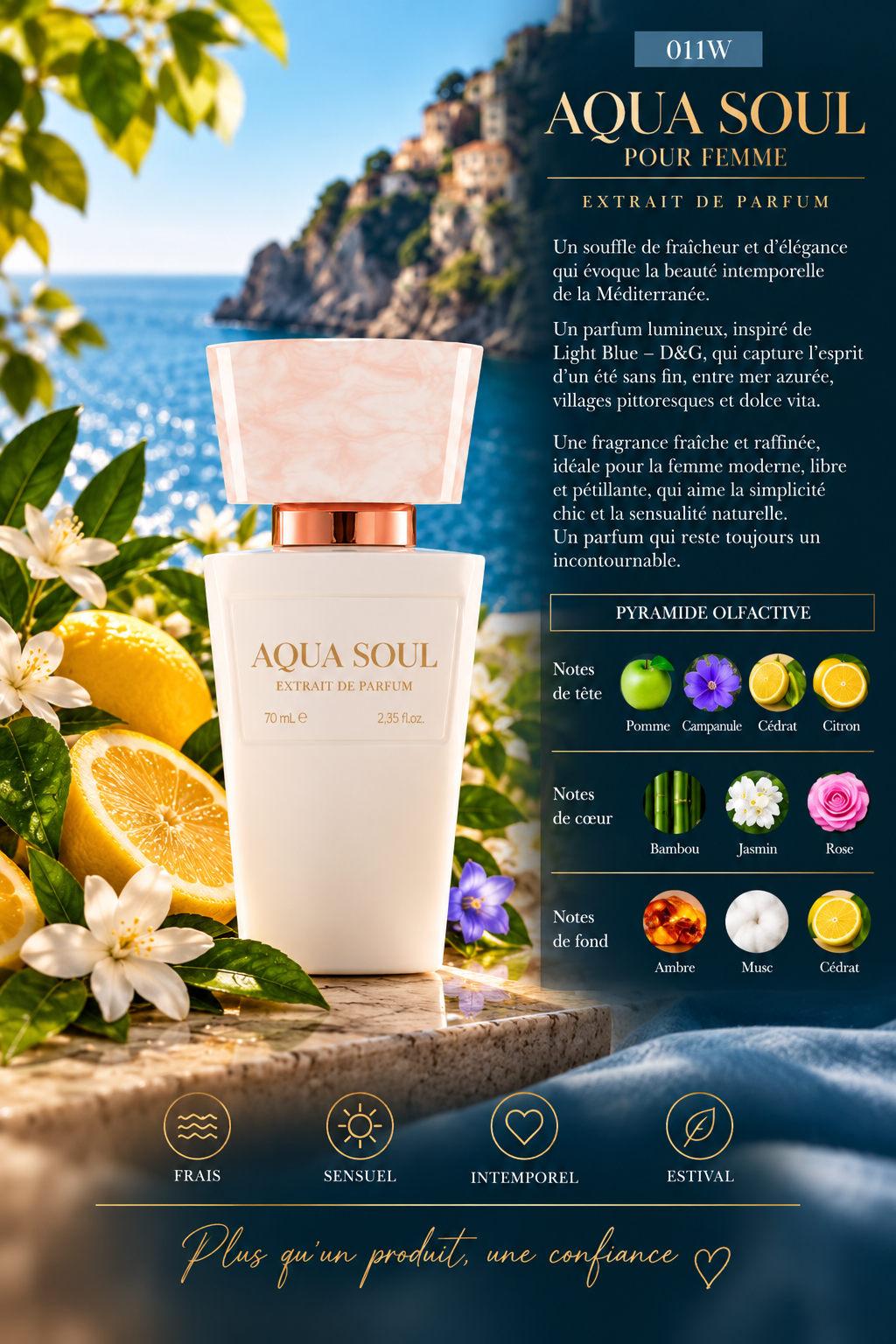 Aqua Soul Parfum Femme - 011W