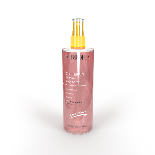 Spray Brume Corporelle Scintillante Dorée "GLITTER"